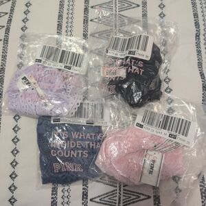 PINK Victoria's Secret Panties Set - Black, Pink, Purple, Blue
